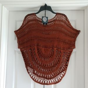 Crochet knit vest